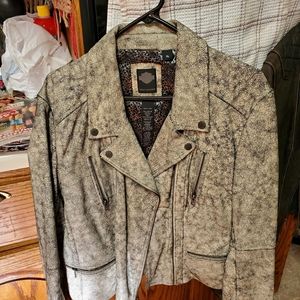 Ladies snakeskin pattern jacket